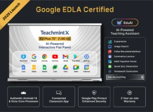 X2 Plus Digital Board for Teaching 75 inch (1.90 m) Google EDLA Certified