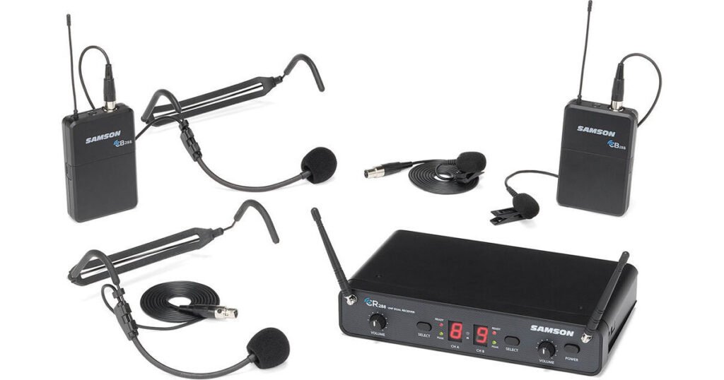 Techoprac Professional Wireless Microphone System - Dual