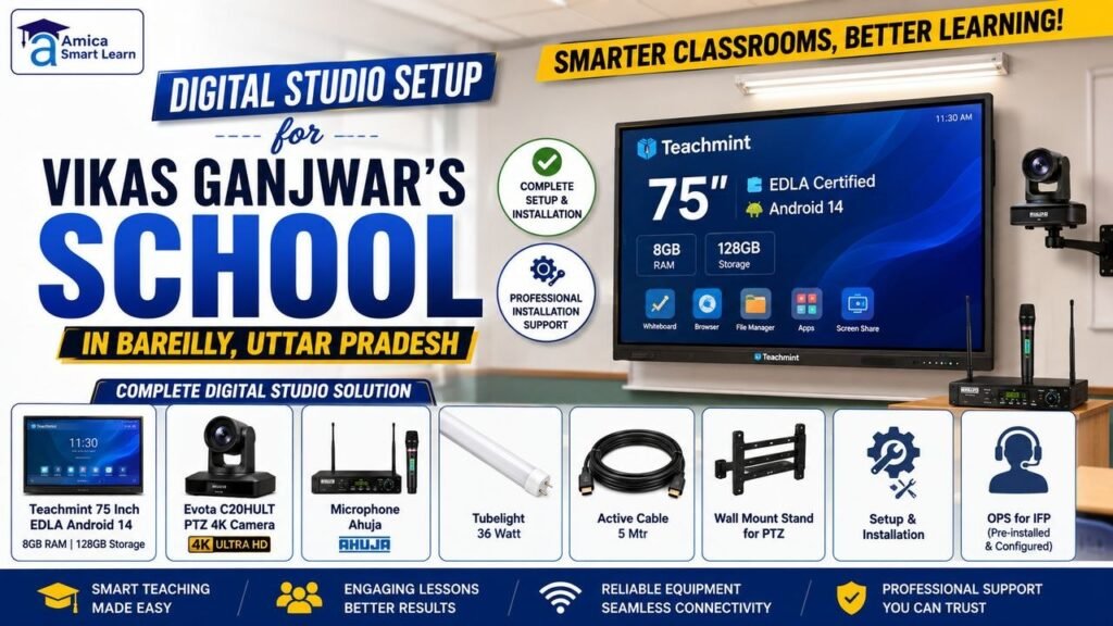 Digital Studio Setup for Vikas Ganjwar's School in Bareilly, Uttar Pradesh