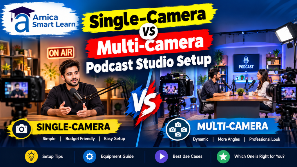 Single-Camera vs Multi-Camera Podcast Studio Setup