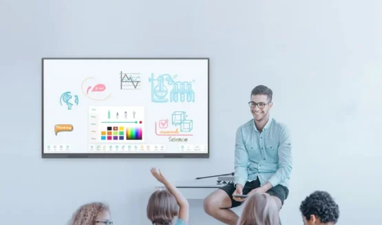 Interactive flat panel for live classes